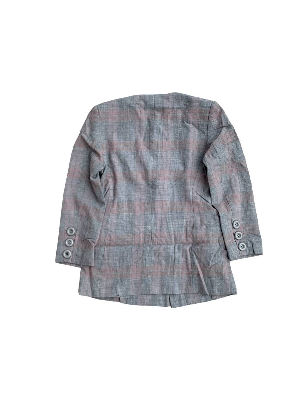 Christian Dior Monsieur Vintage Christian Dior Pastel Gingham Wool Jacket Size S / US 4 / IT 40 - 2 Thumbnail