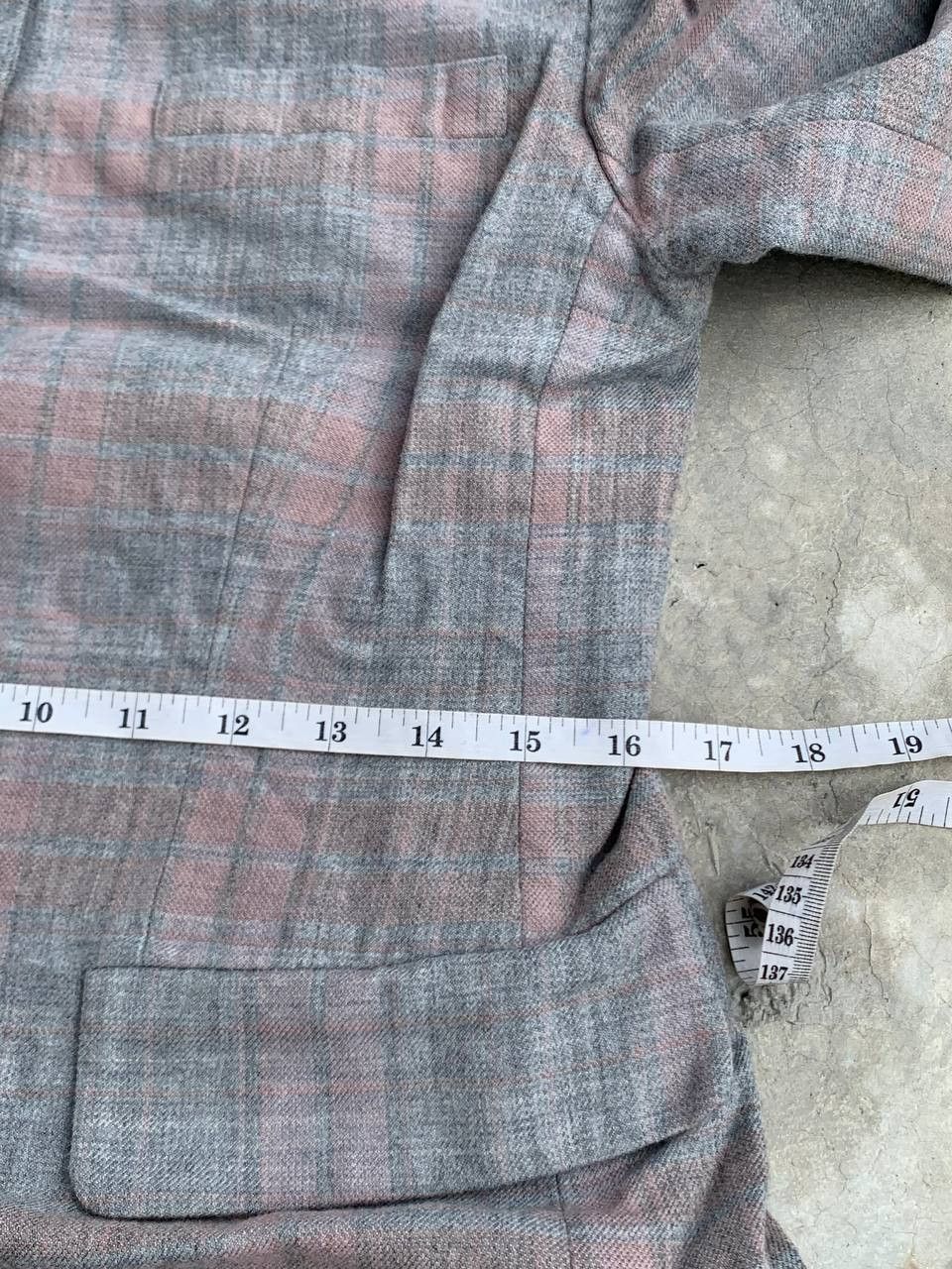Christian Dior Monsieur Vintage Christian Dior Pastel Gingham Wool Jacket Size S / US 4 / IT 40 - 4 Thumbnail