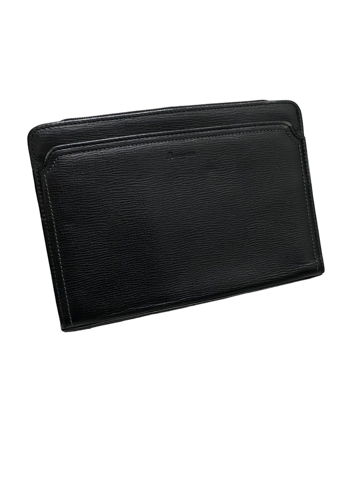 Aquascutum × Japanese Brand × Vintage Vintage Aquascutum Clutch Bag Black Size ONE SIZE - 1 Thumbnail