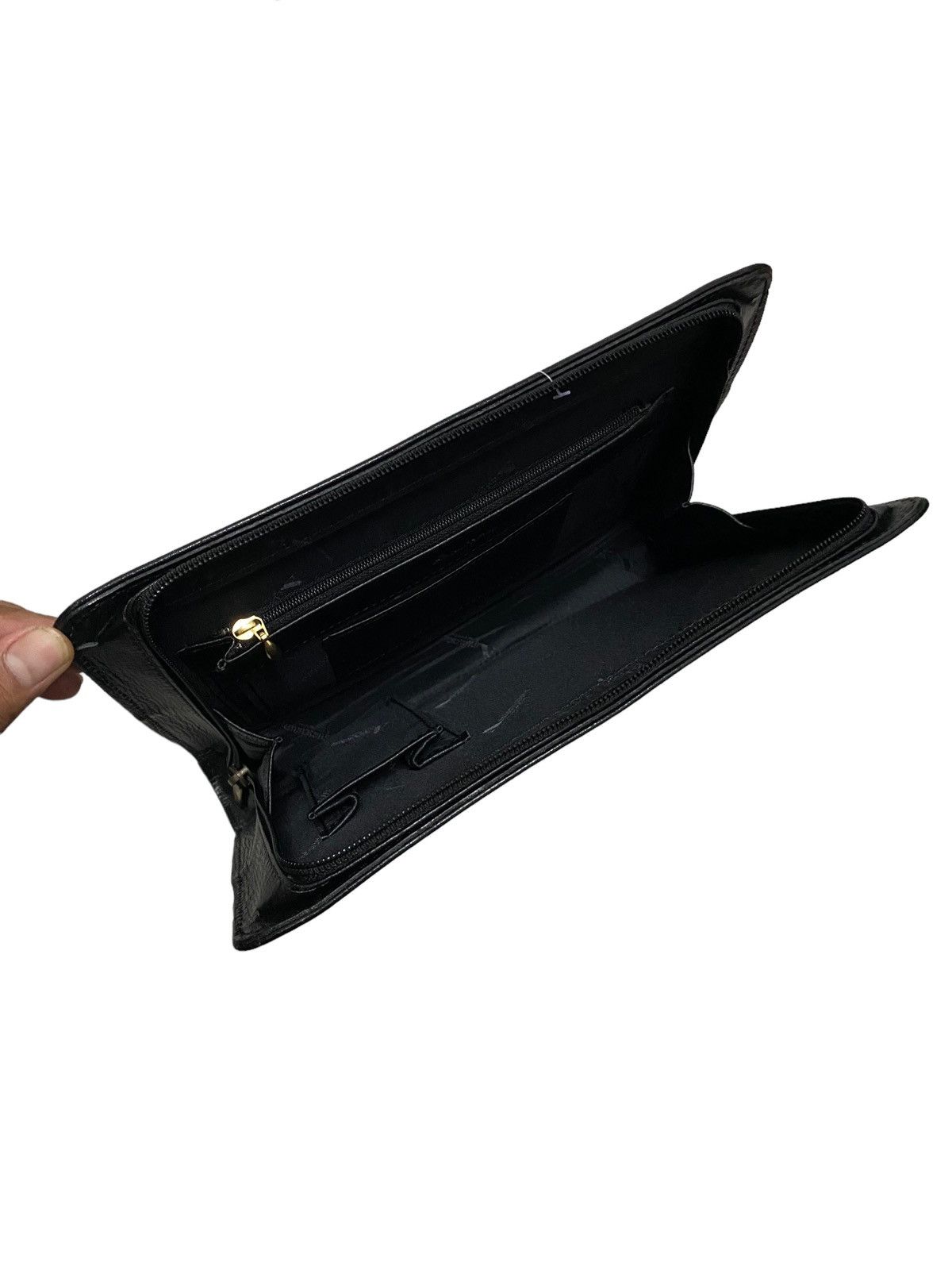 Aquascutum × Japanese Brand × Vintage Vintage Aquascutum Clutch Bag Black Size ONE SIZE - 5 Thumbnail