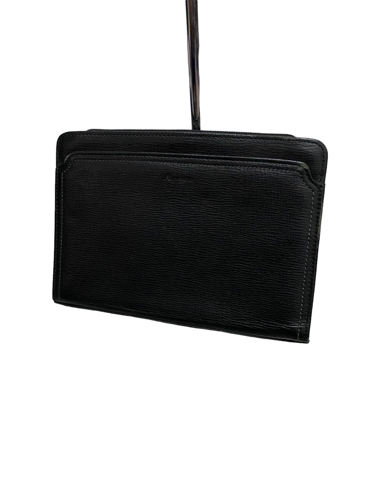Aquascutum × Japanese Brand × Vintage Vintage Aquascutum Clutch Bag Black Size ONE SIZE - 6 Thumbnail