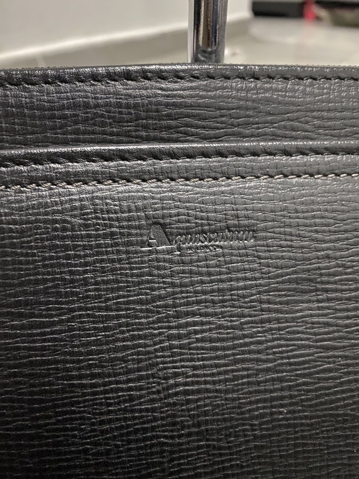 Aquascutum × Japanese Brand × Vintage Vintage Aquascutum Clutch Bag Black Size ONE SIZE - 8 Thumbnail