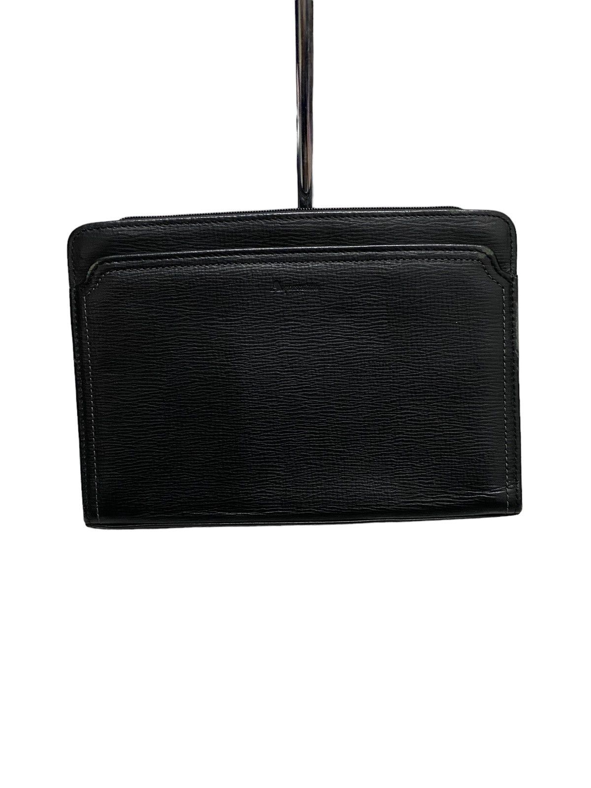 Aquascutum × Japanese Brand × Vintage Vintage Aquascutum Clutch Bag Black Size ONE SIZE - 7 Thumbnail