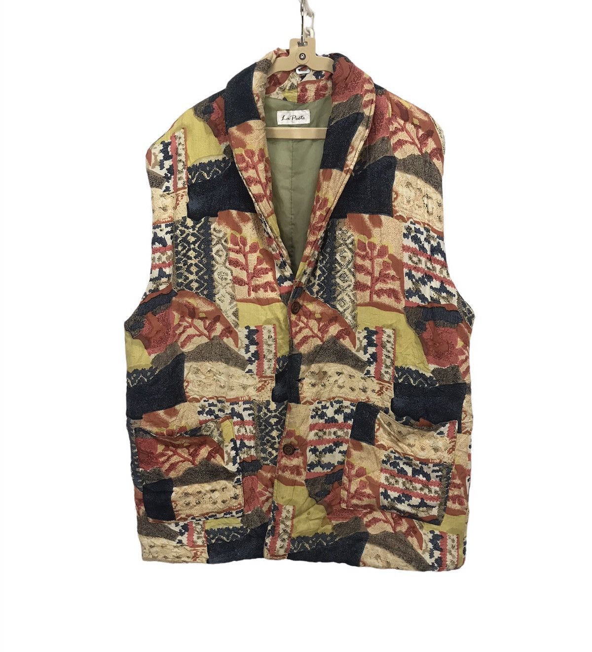 Japanese Brand La poete button sleeveless jacket Size US L / EU 52-54 / 3 - 1 Thumbnail