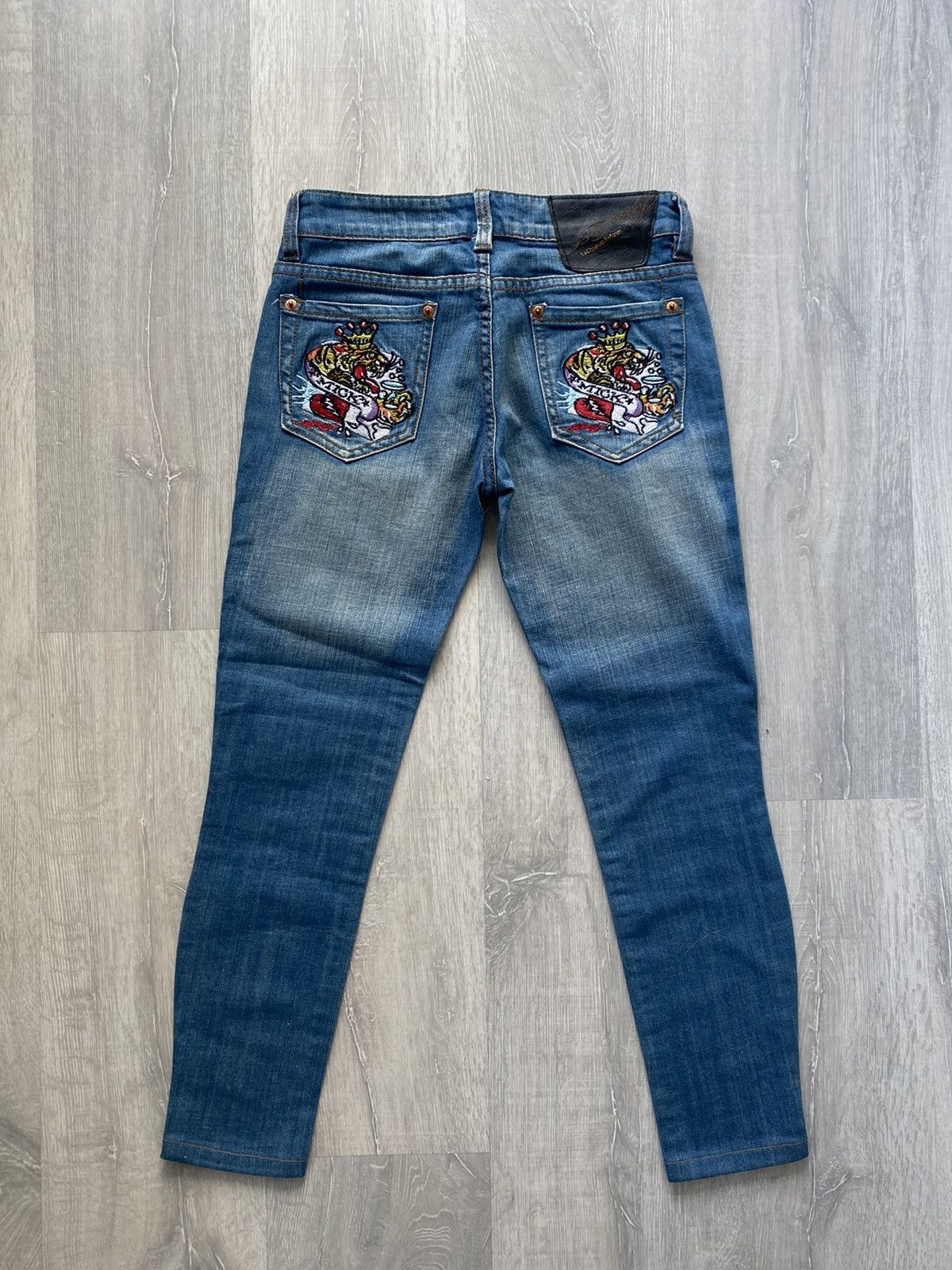 Christian Audigier Ed Hardy Christian Audiger vintage jeans big logo pants Size US 26 / EU 42 - 2 Thumbnail
