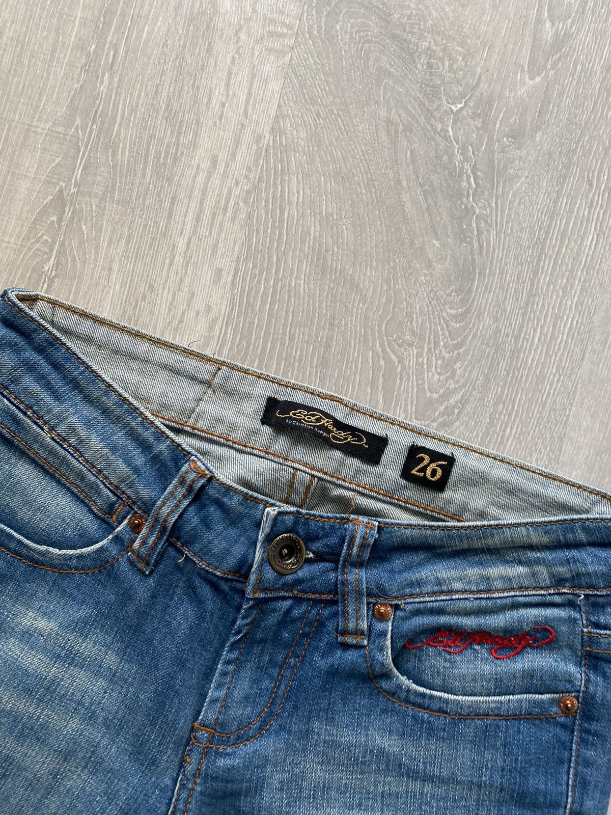 Christian Audigier Ed Hardy Christian Audiger vintage jeans big logo pants Size US 26 / EU 42 - 4 Thumbnail