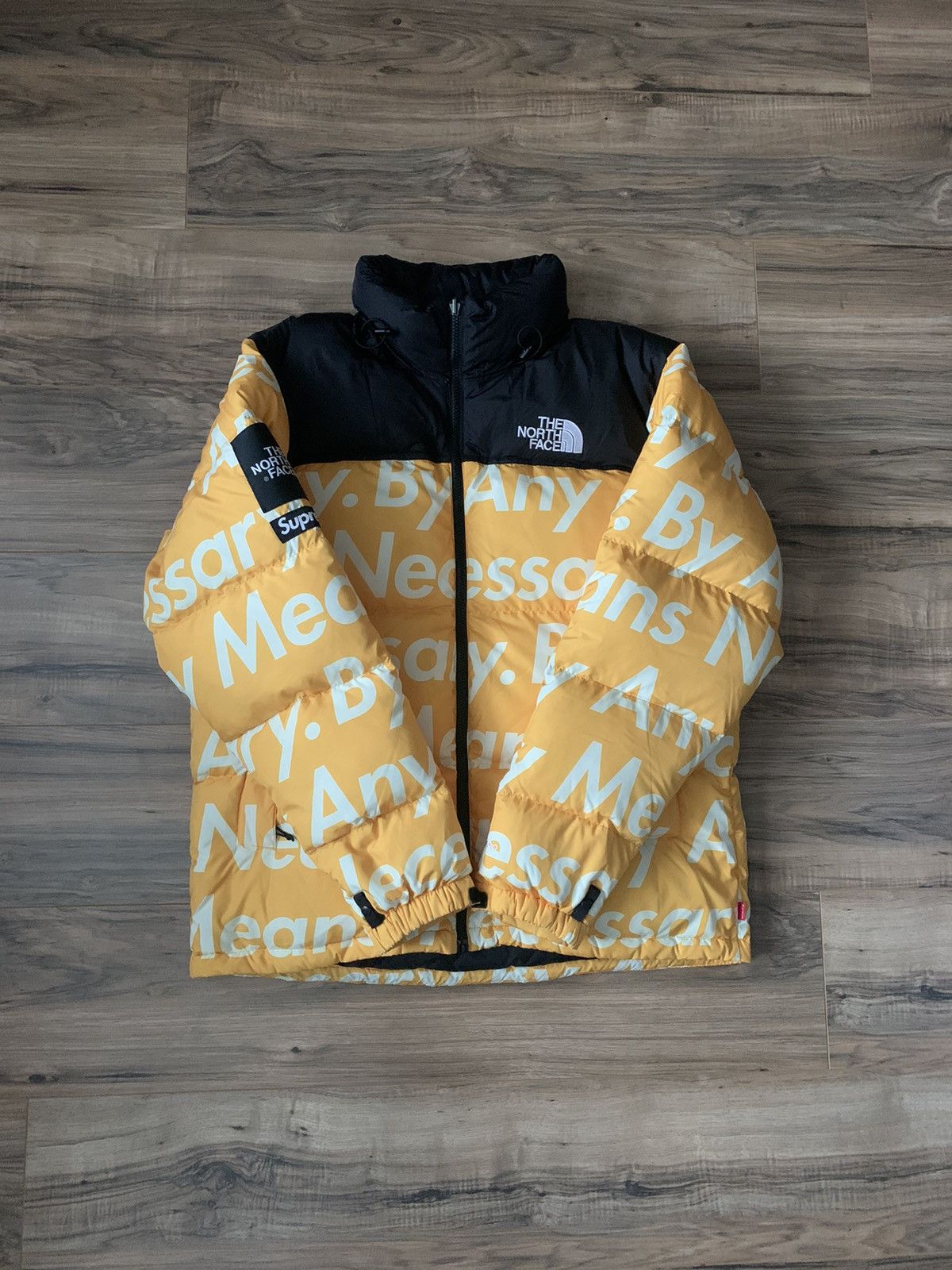 SUPREME THE NORTH FACE BY ANY MEANS MOUNTAIN JACKET YELLOW L FW15 TNF