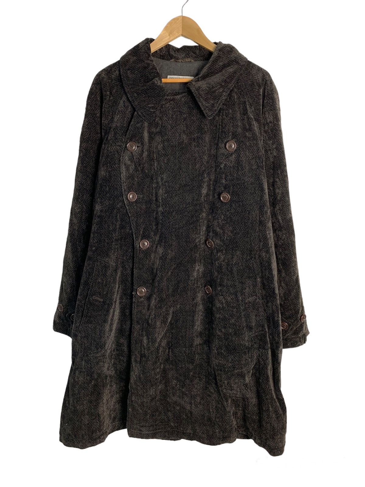Emporio Armani Vintage Emporio Armani Double Breast Overcoat Size US M / EU 48-50 / 2 - 1 Thumbnail
