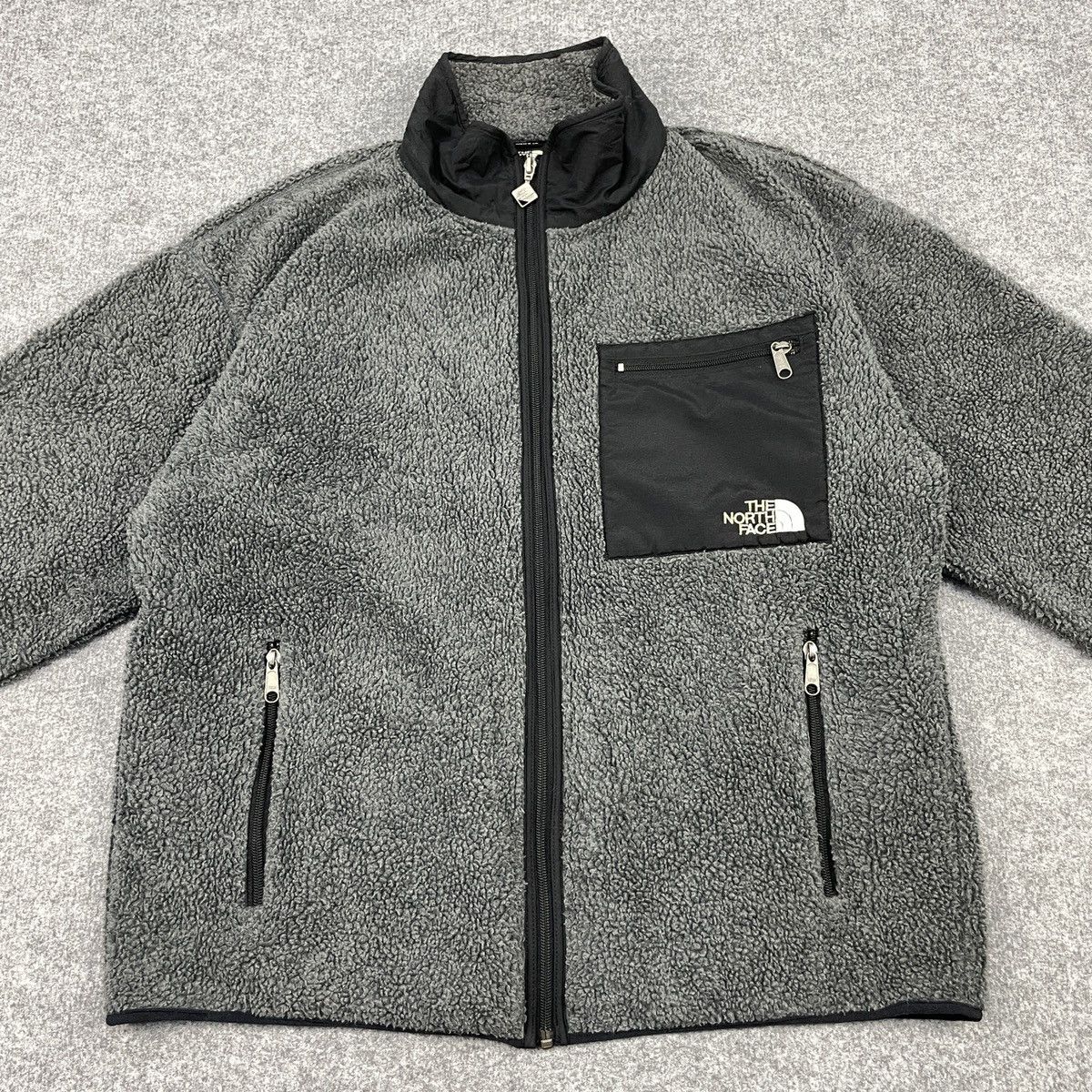 The North Face × Vintage Vintage 90s The North Face Fleece Sherpa Sweaters Size US L / EU 52-54 / 3 - 3 Thumbnail