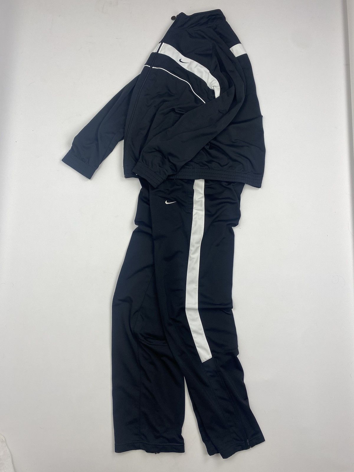 Vintage Y2K Nike Drill Black Tracksuit Set