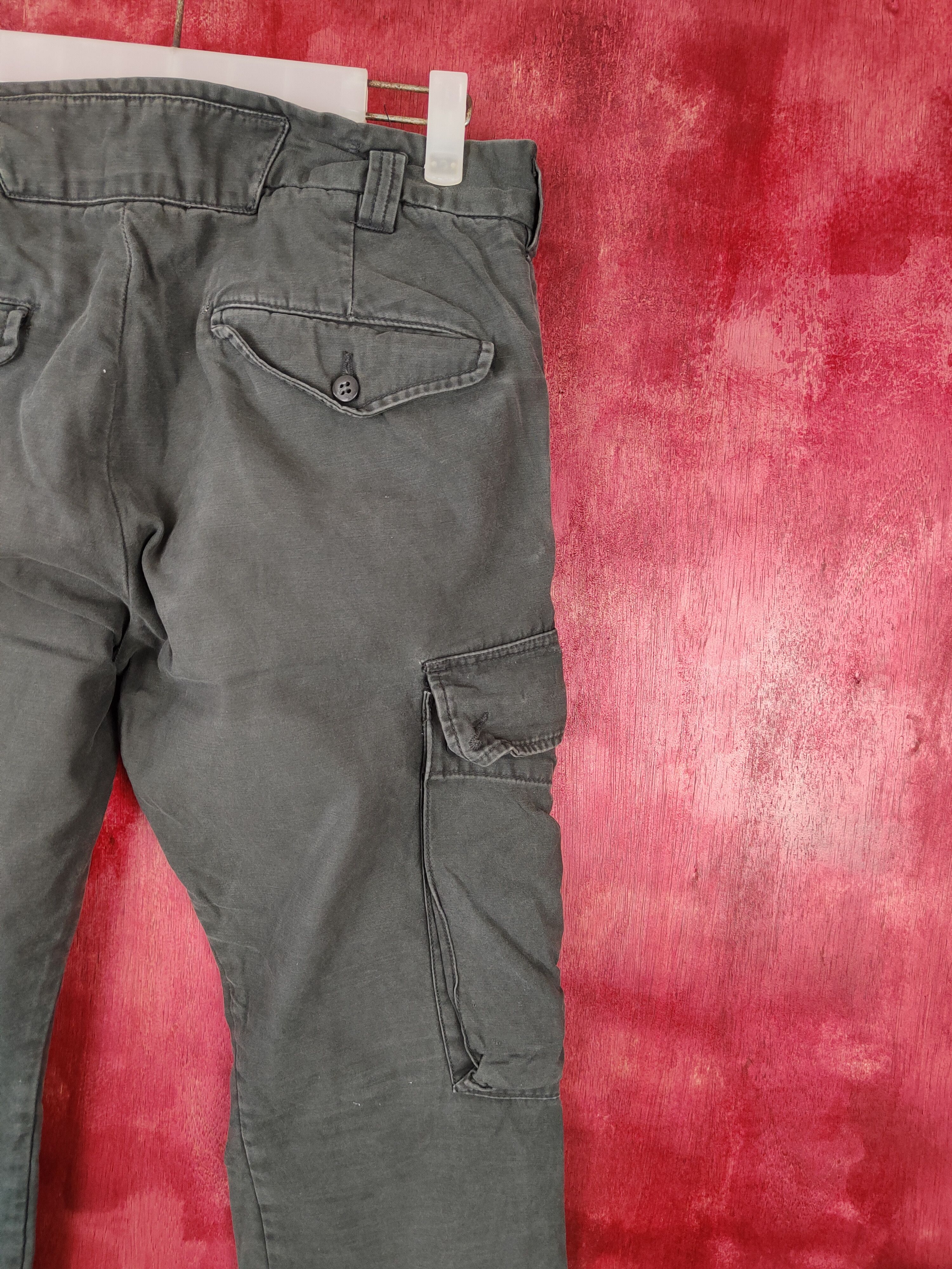 Japanese Brand Back Number® Black Multi Pocket Tactical Cargo Pants #S471 Size US 32 / EU 48 - 11 Thumbnail