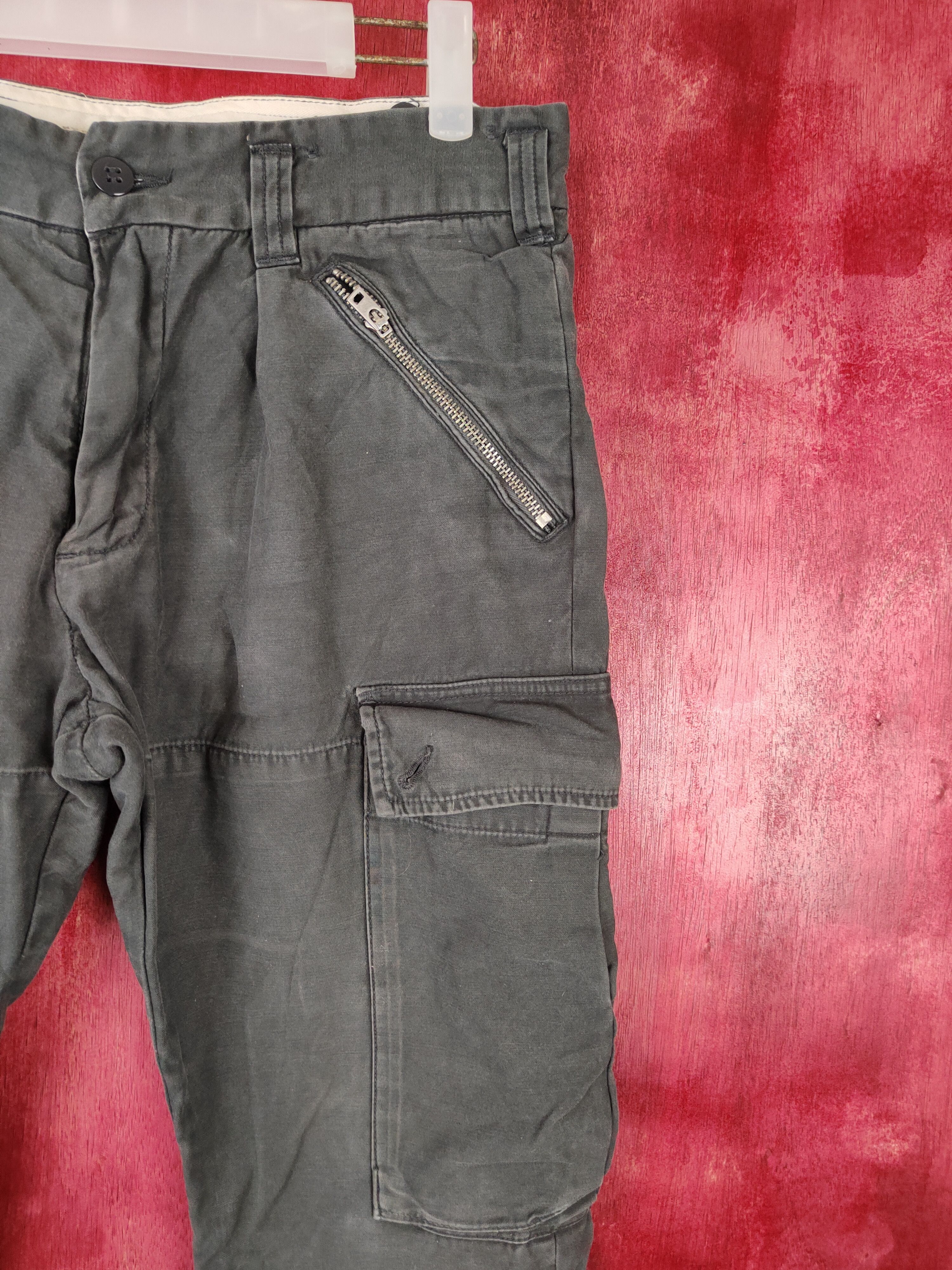 Japanese Brand Back Number® Black Multi Pocket Tactical Cargo Pants #S471 Size US 32 / EU 48 - 5 Thumbnail