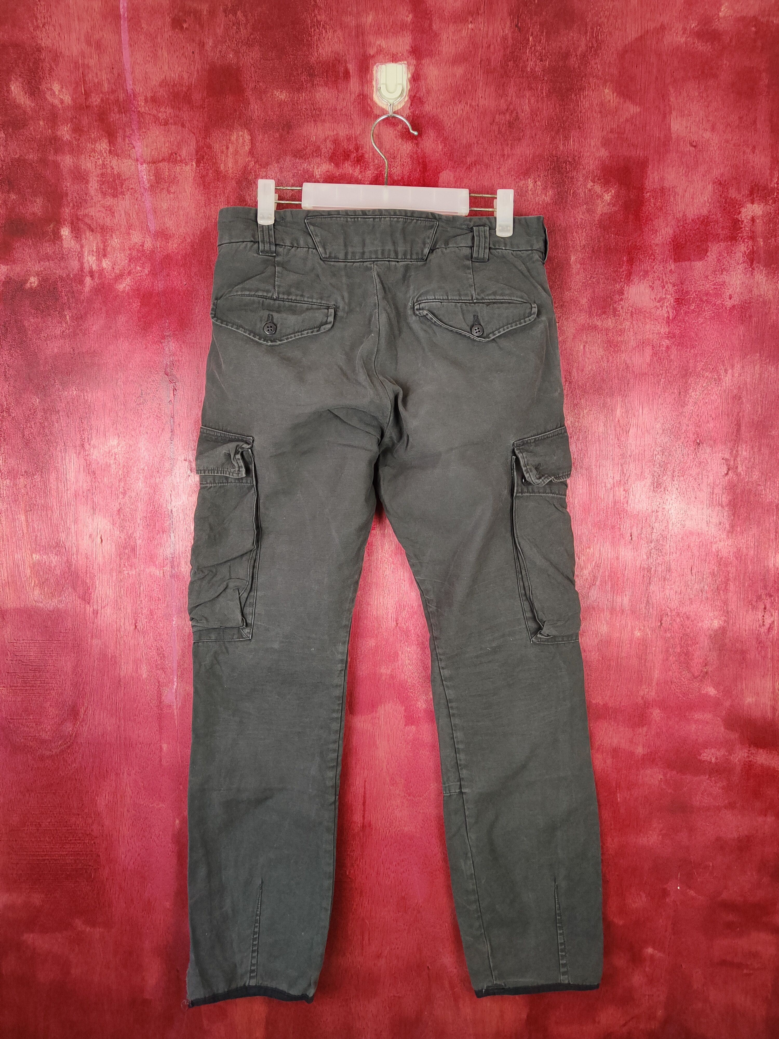 Japanese Brand Back Number® Black Multi Pocket Tactical Cargo Pants #S471 Size US 32 / EU 48 - 8 Thumbnail