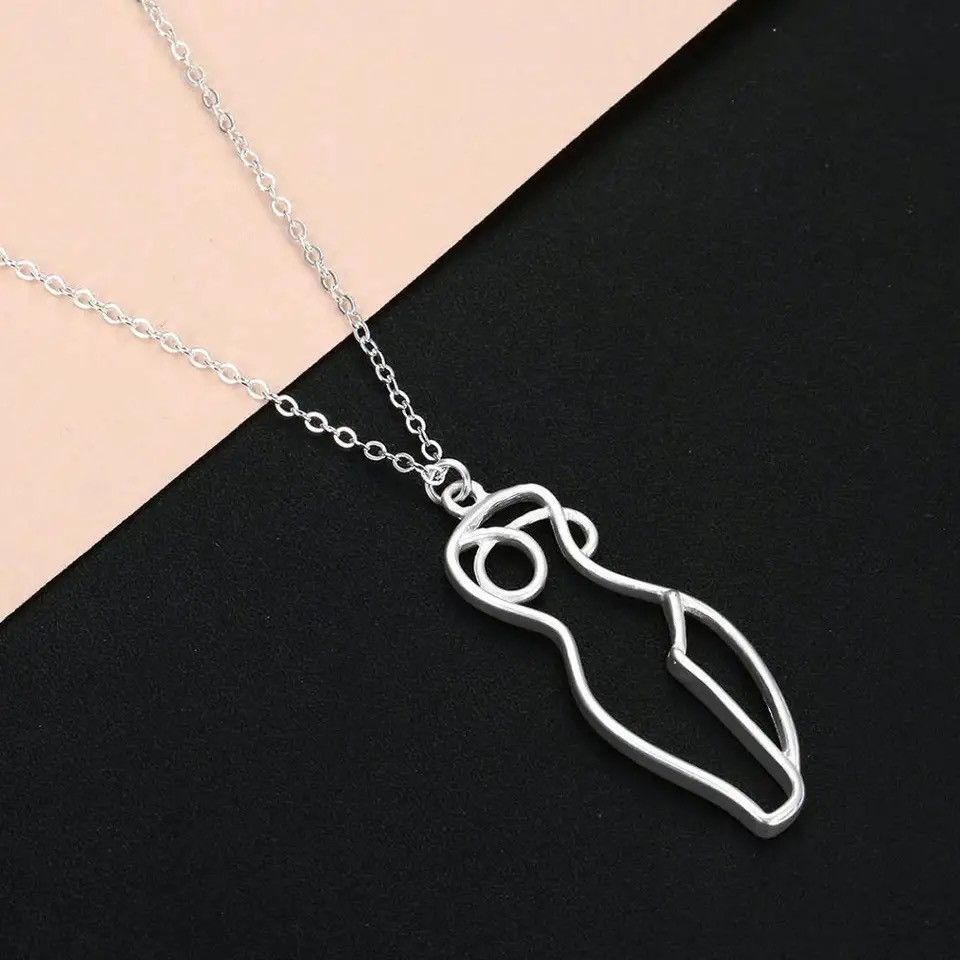 Jewelry Creative Nude Naked Charm Pendant Necklaces Size ONE SIZE - 2 Thumbnail