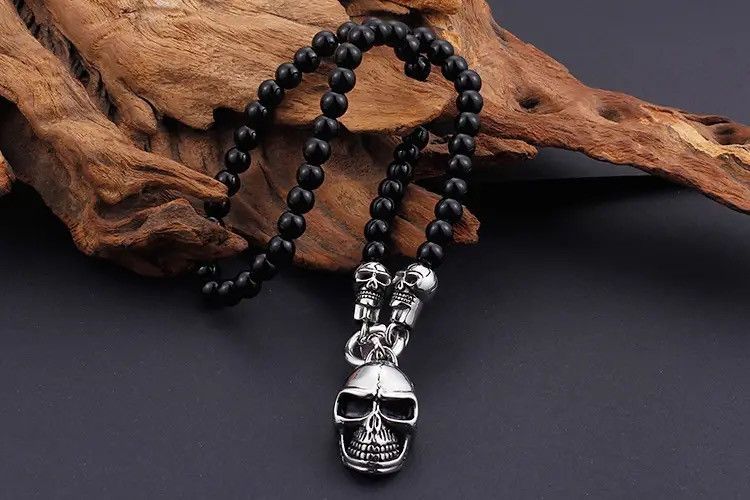 Jewelry Skull Pendant Necklace Size ONE SIZE - 2 Thumbnail