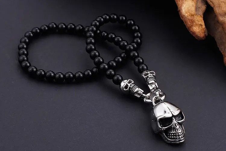 Jewelry Skull Pendant Necklace Size ONE SIZE - 1 Thumbnail