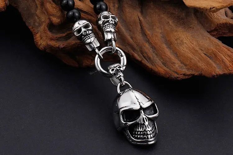 Jewelry Skull Pendant Necklace Size ONE SIZE - 4 Thumbnail