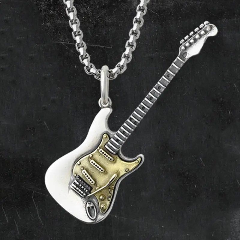 Jewelry Electric Guitar Pendant Necklace Size ONE SIZE - 2 Thumbnail