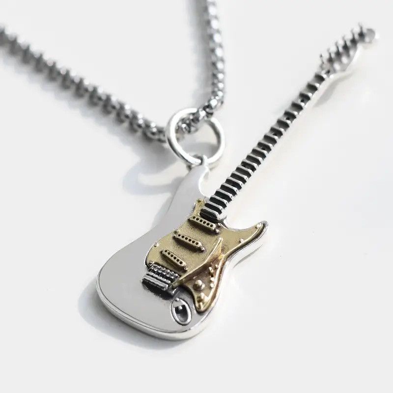 Jewelry Electric Guitar Pendant Necklace Size ONE SIZE - 1 Thumbnail