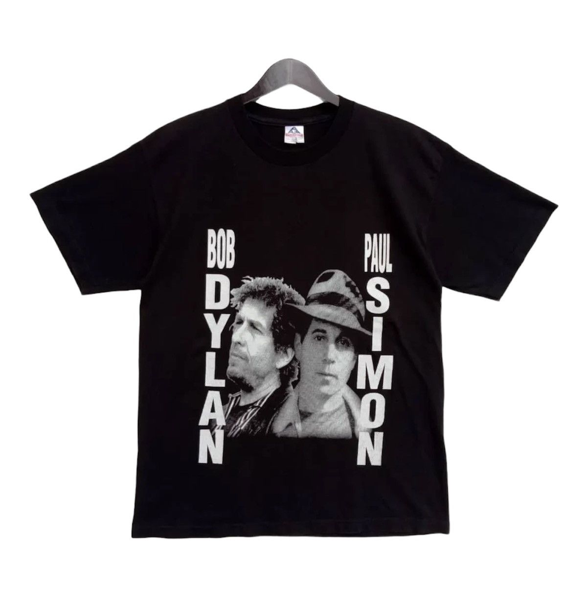💥VINTAGE BOB dylan and PAUL Simon tour in concert tee shirt