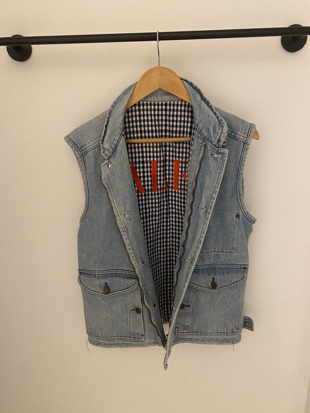 Valentino × Vintage RARE vintage Valentino denim jean vest Size XL / US 12-14 / IT 48-50 - 5 Thumbnail