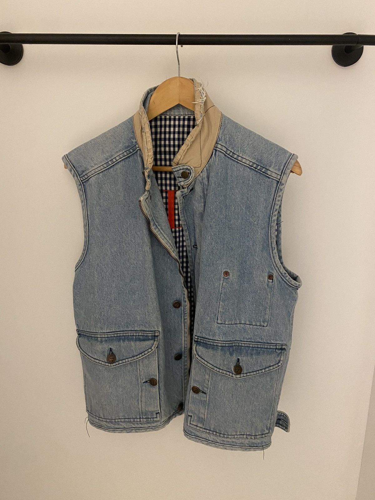 Valentino × Vintage RARE vintage Valentino denim jean vest Size XL / US 12-14 / IT 48-50 - 11 Thumbnail