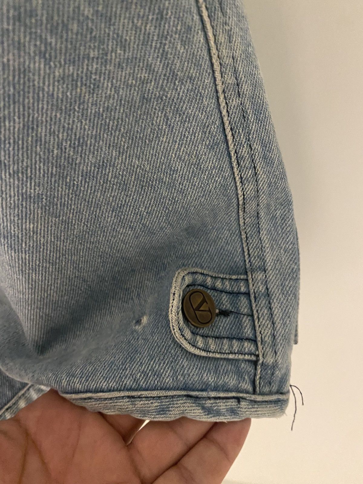 Valentino × Vintage RARE vintage Valentino denim jean vest Size XL / US 12-14 / IT 48-50 - 16 Thumbnail