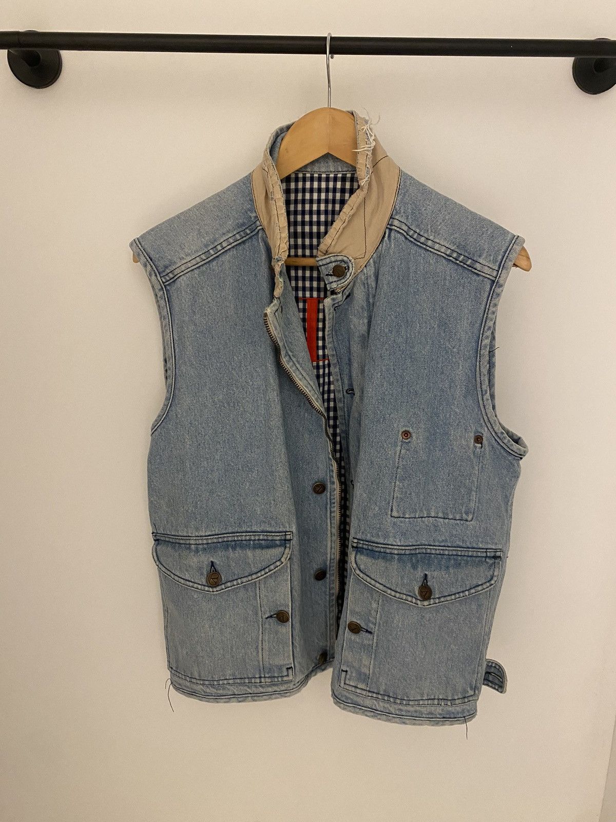 Valentino × Vintage RARE vintage Valentino denim jean vest Size XL / US 12-14 / IT 48-50 - 6 Thumbnail