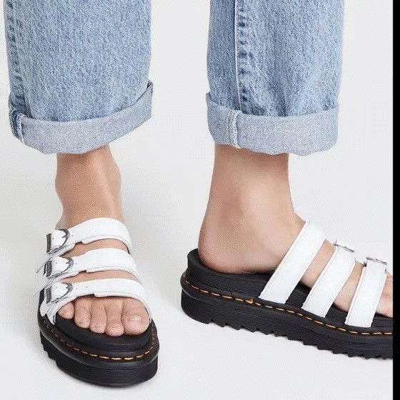 Dr. Martens Women’s Blaire White Sandals Slide s