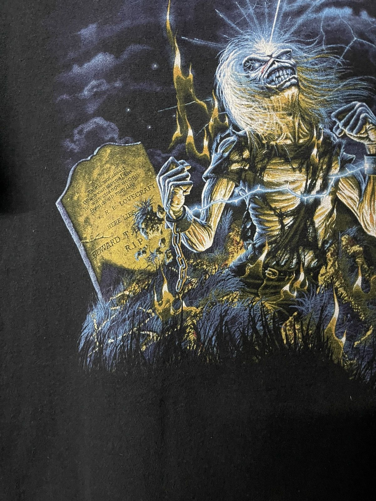 Band Tees × Vintage Vintage Iron Maiden Live Alter Death Faded Oversize Tee Size US XXL / EU 58 / 5 - 6 Thumbnail