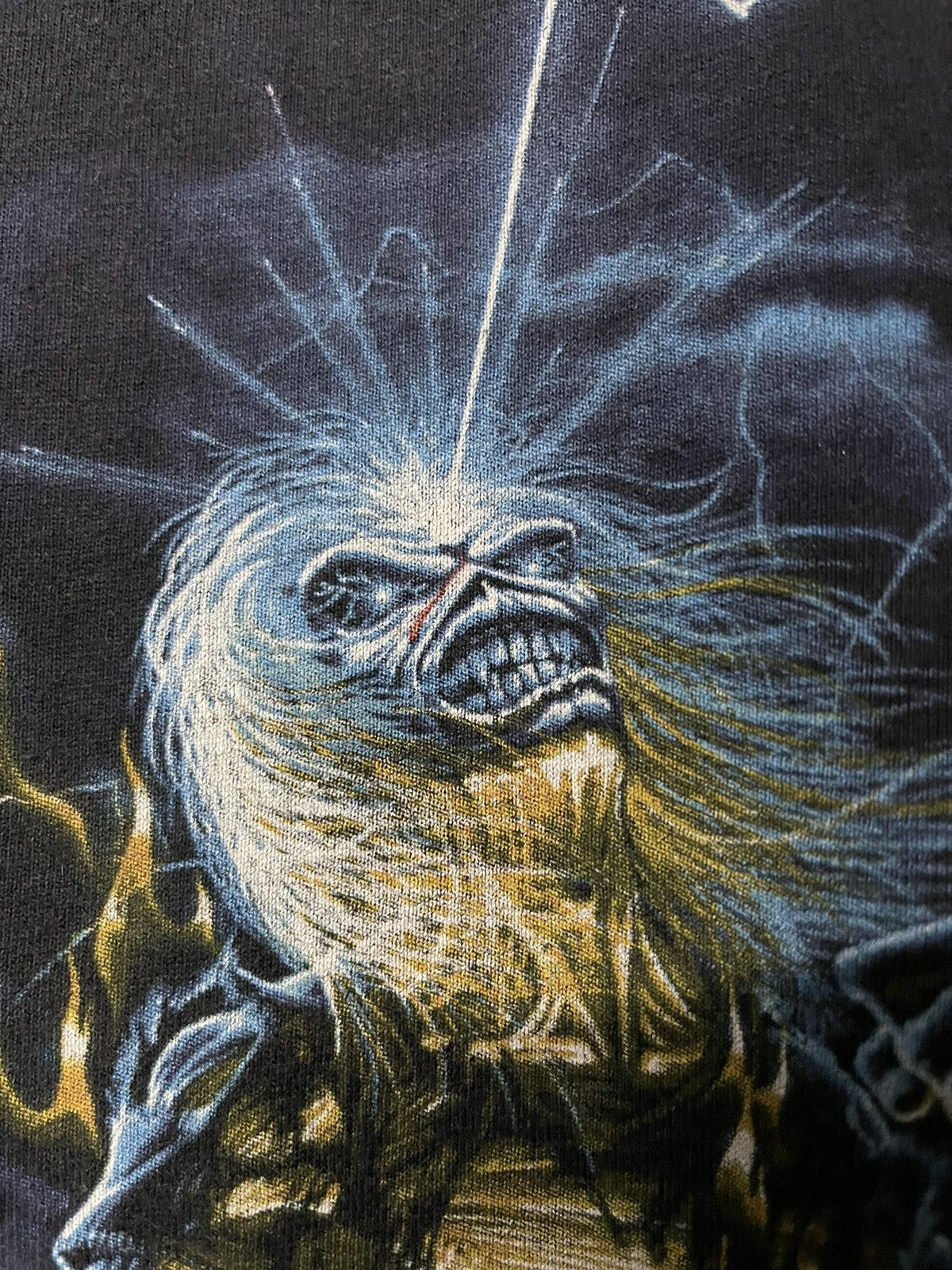 Band Tees × Vintage Vintage Iron Maiden Live Alter Death Faded Oversize Tee Size US XXL / EU 58 / 5 - 4 Thumbnail