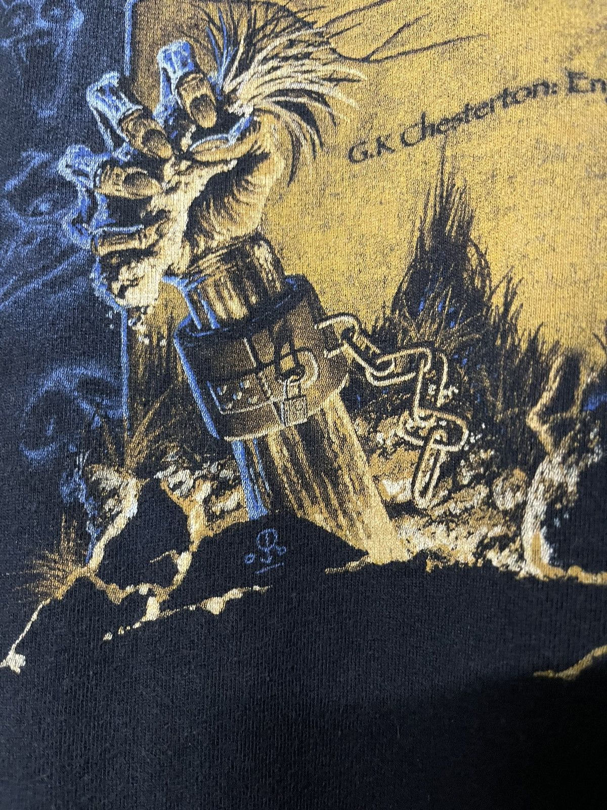 Band Tees × Vintage Vintage Iron Maiden Live Alter Death Faded Oversize Tee Size US XXL / EU 58 / 5 - 12 Thumbnail