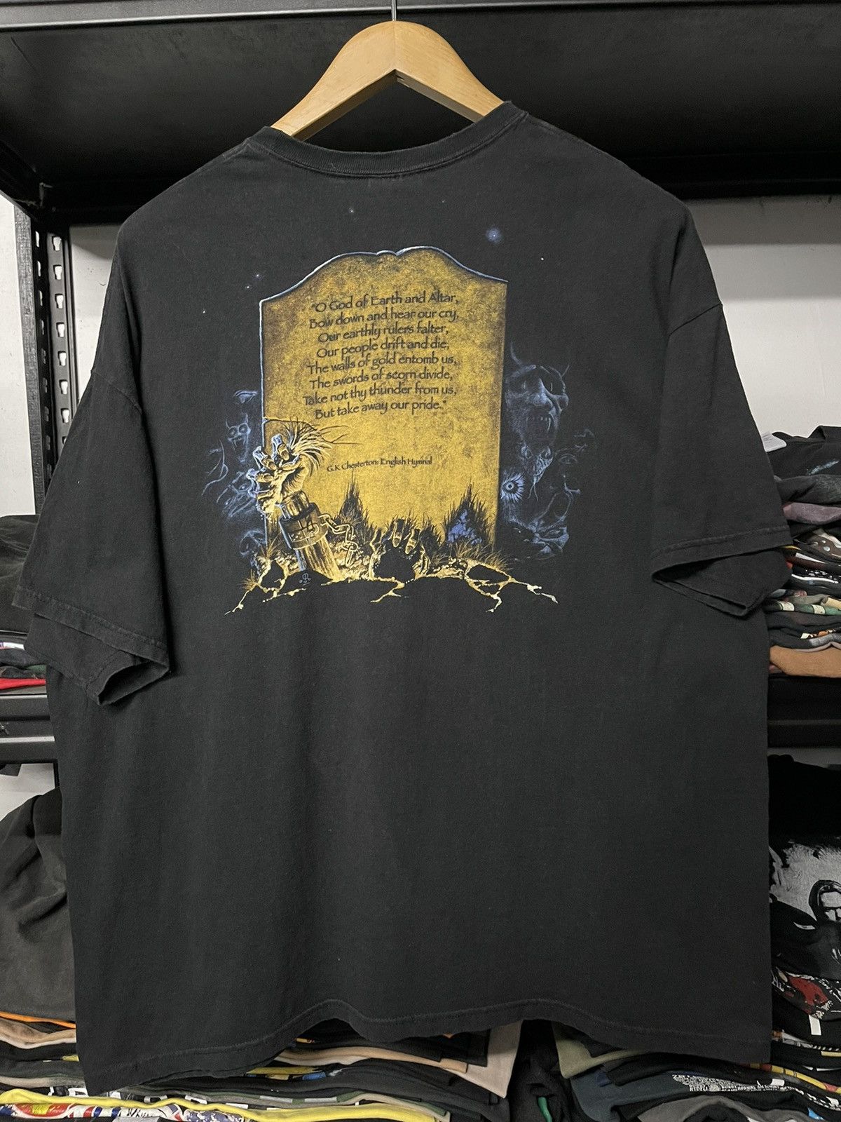 Band Tees × Vintage Vintage Iron Maiden Live Alter Death Faded Oversize Tee Size US XXL / EU 58 / 5 - 2 Thumbnail