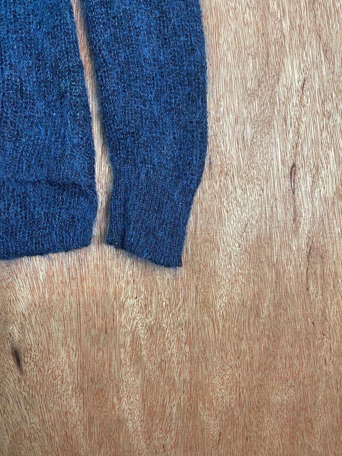 Homespun Knitwear × Vintage DL Uniqlo Dark Blue Shag Shaggy Fur Mohair Knitwear #B632 Size US S / EU 44-46 / 1 - 5 Thumbnail