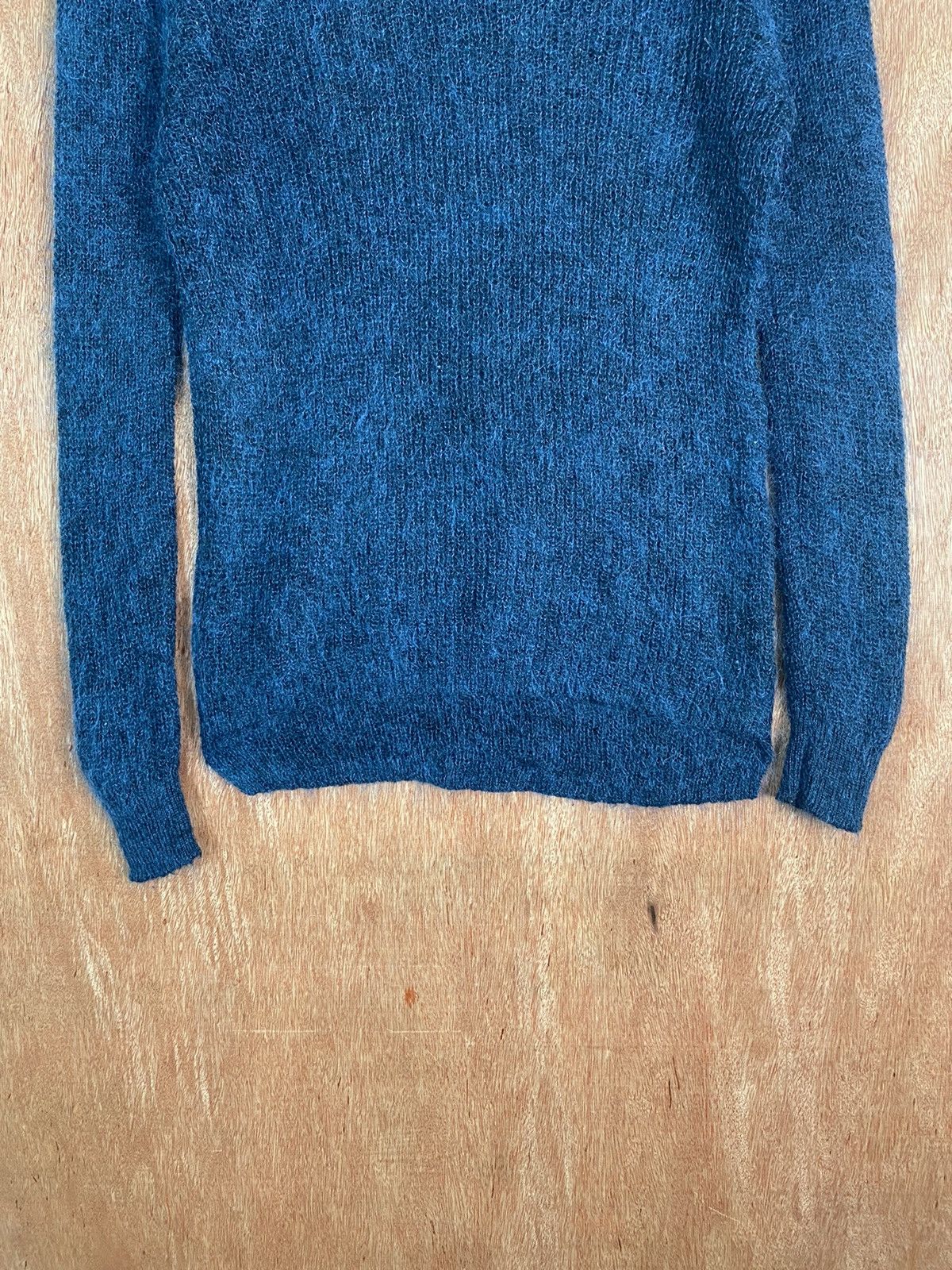 Homespun Knitwear × Vintage DL Uniqlo Dark Blue Shag Shaggy Fur Mohair Knitwear #B632 Size US S / EU 44-46 / 1 - 3 Thumbnail