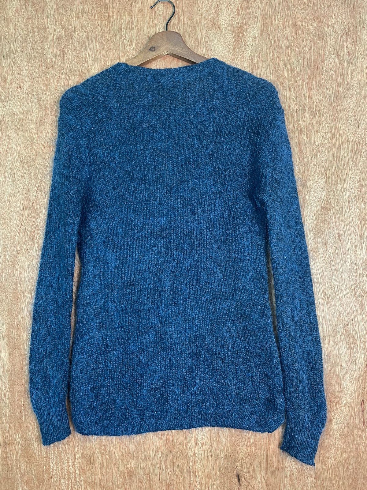 Homespun Knitwear × Vintage DL Uniqlo Dark Blue Shag Shaggy Fur Mohair Knitwear #B632 Size US S / EU 44-46 / 1 - 7 Thumbnail