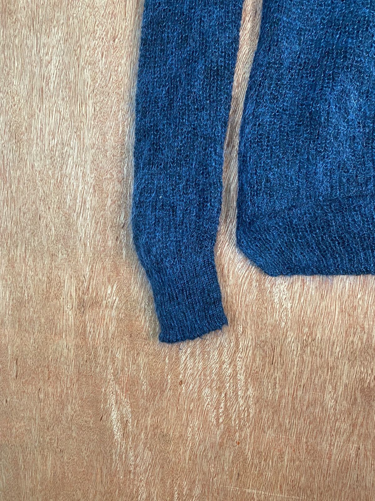 Homespun Knitwear × Vintage DL Uniqlo Dark Blue Shag Shaggy Fur Mohair Knitwear #B632 Size US S / EU 44-46 / 1 - 4 Thumbnail