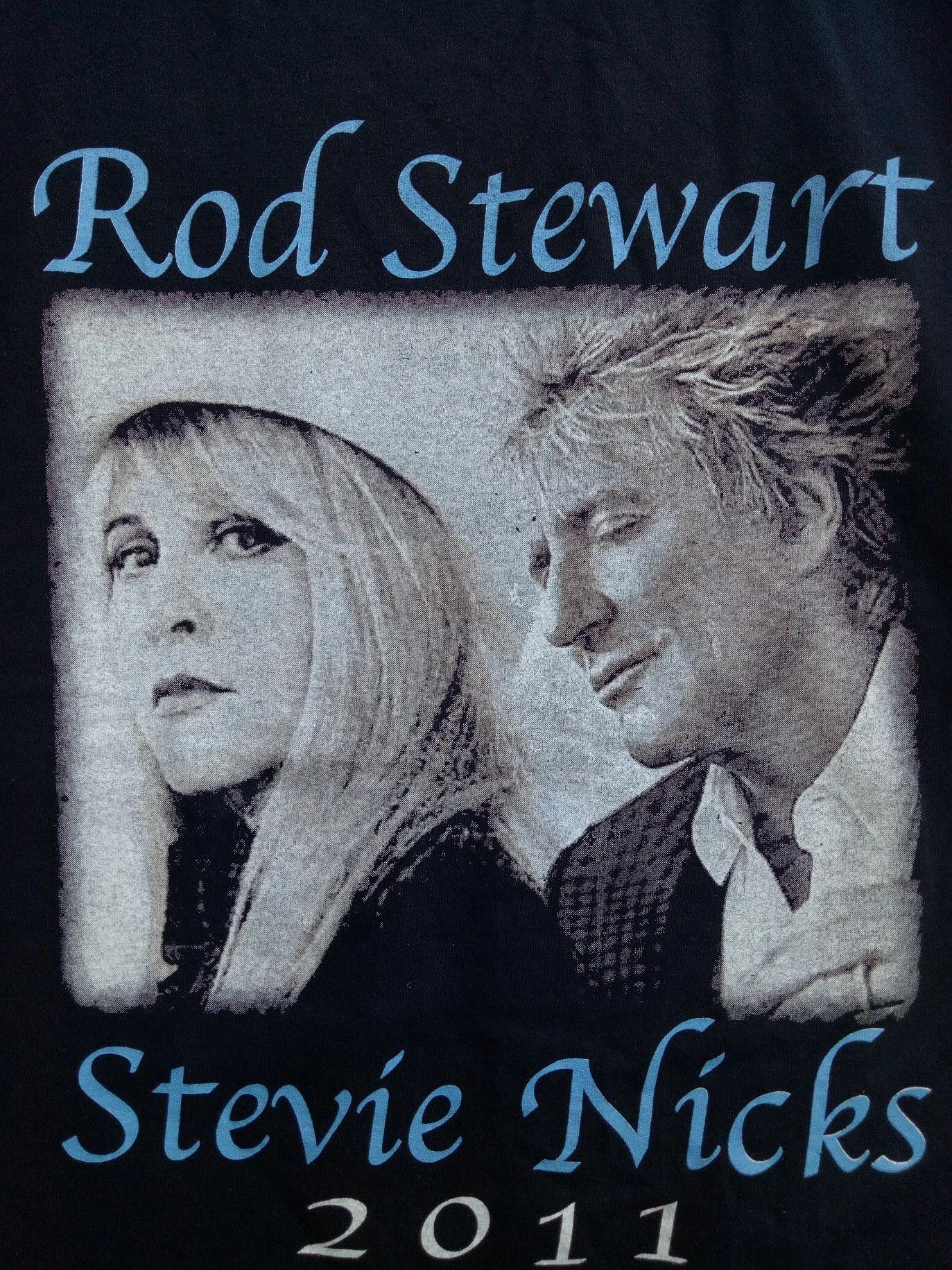 Band Tees 💥ROD STEWART & STEVIE NICKS promo tour 2011 rock tee shirt Size US XL / EU 56 / 4 - 4 Thumbnail