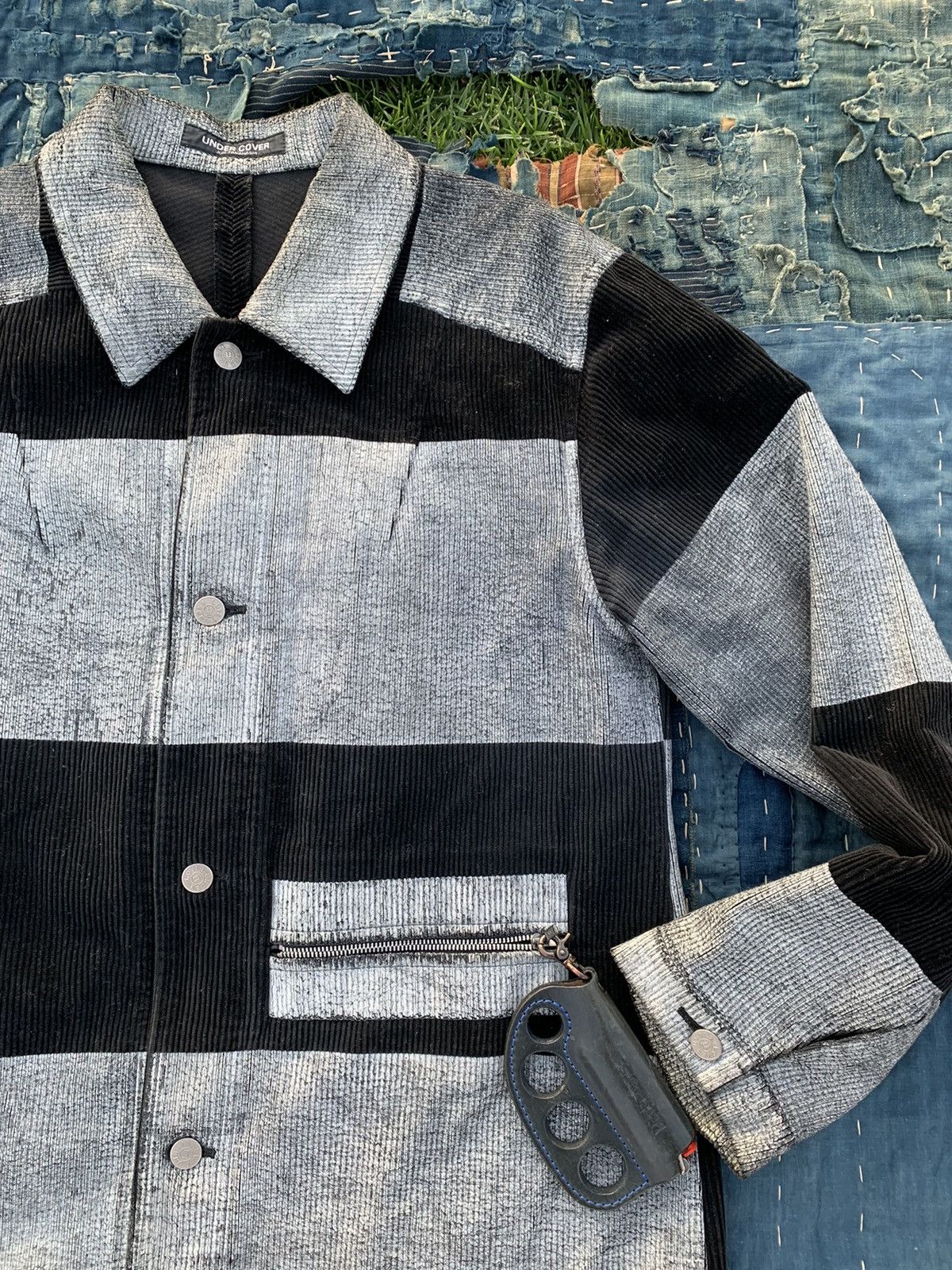 Undercover 96A/W Wire Collection Corduroy Paint Prisoner Jacket Size US L / EU 52-54 / 3 - 3 Thumbnail
