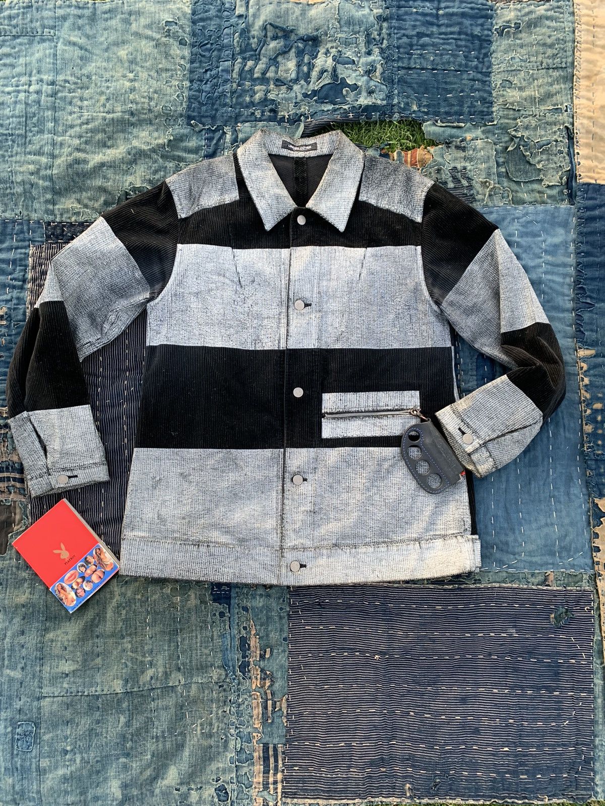 96A/W Wire Collection Corduroy Paint Prisoner Jacket