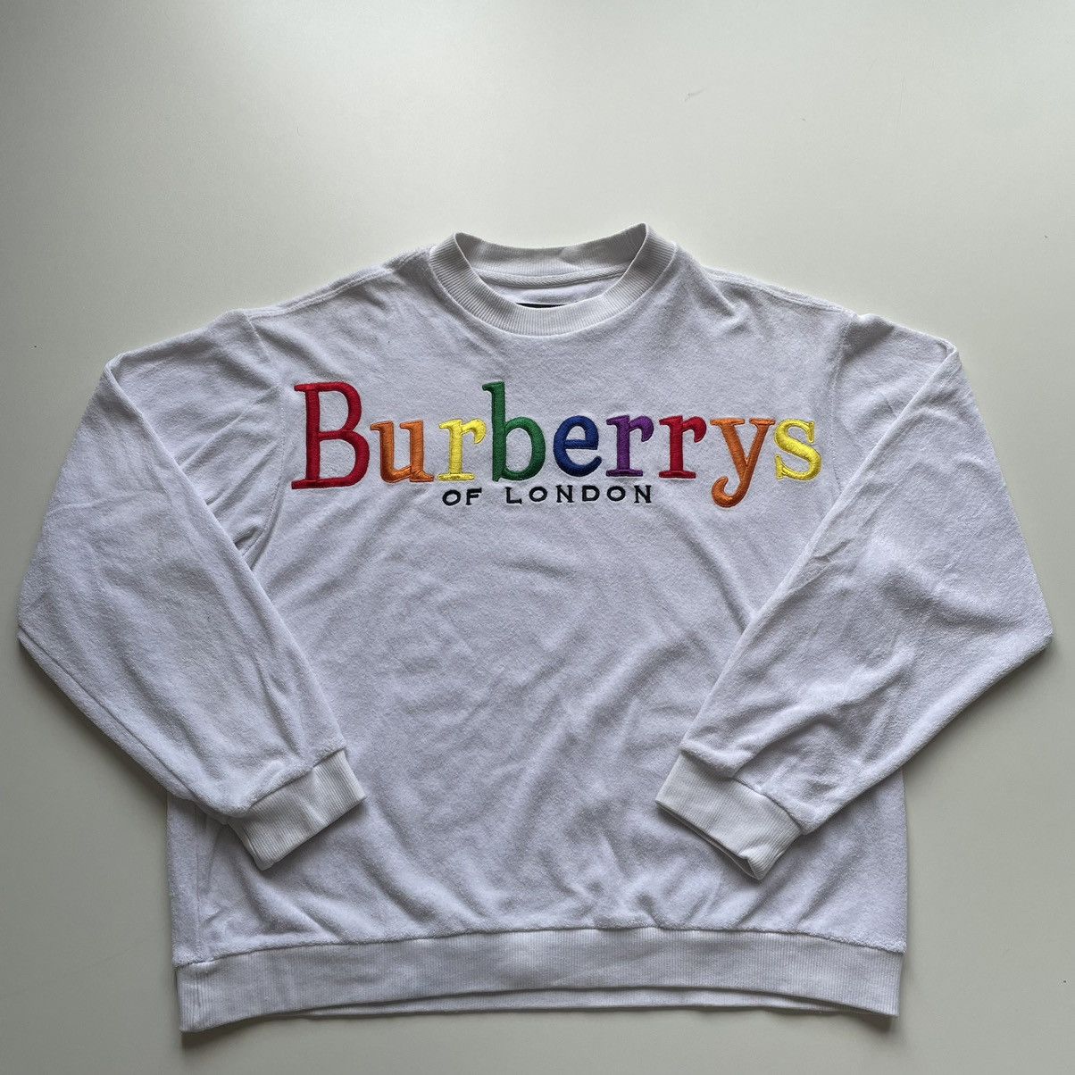 Burberry sweater rainbow hotsell