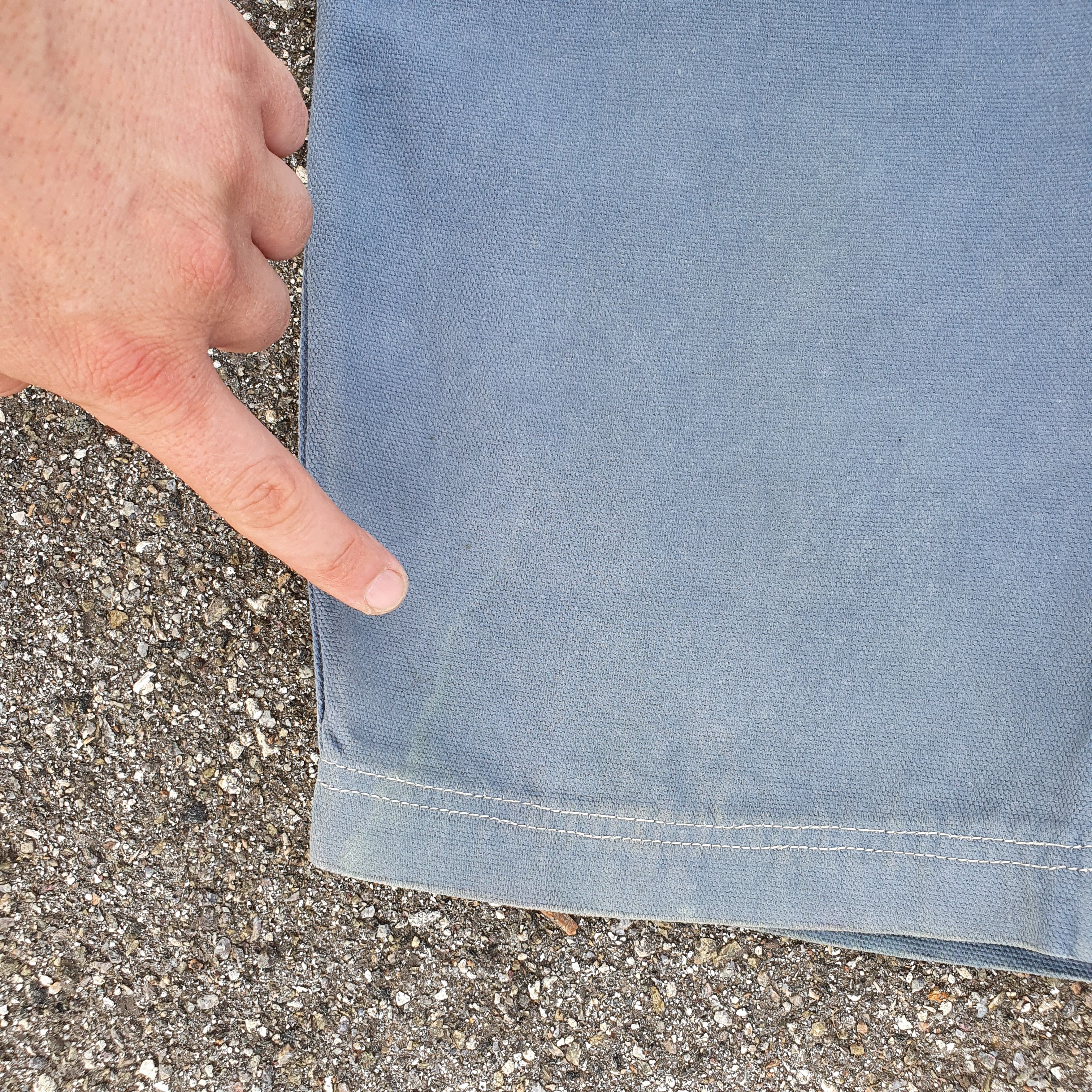 Caterpillar × Vintage 90s Dirty CAT Caterpillar DenimWashed Shorts Carhartt Style Size US 32 / EU 48 - 11 Thumbnail