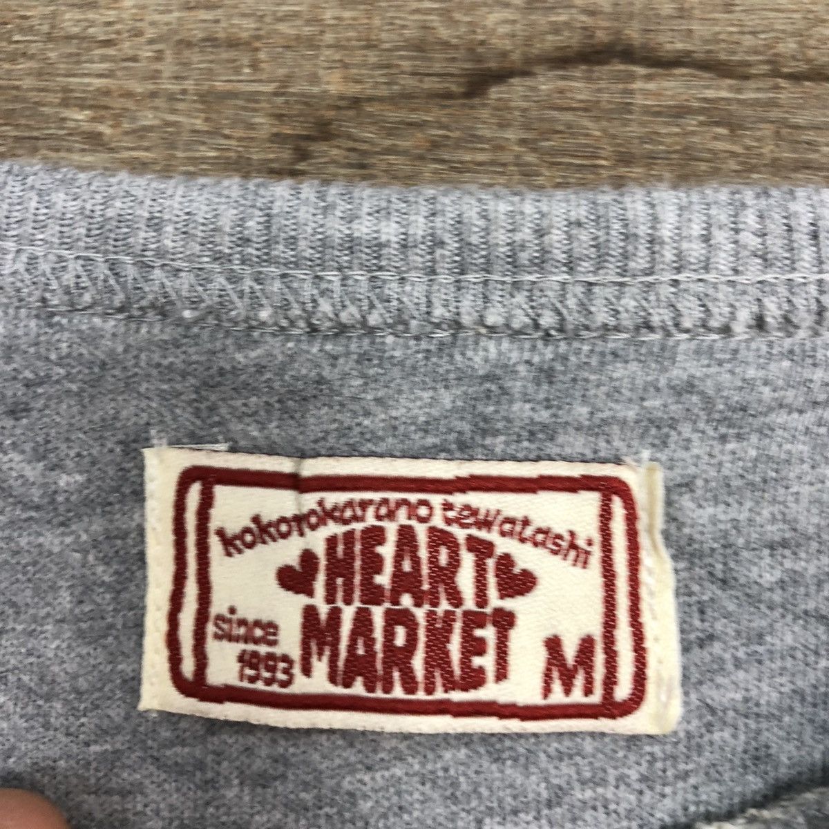 Japanese Brand Heart Market FREE Grey Sweatshirt crop top #5714 Size M / US 6-8 / IT 42-44 - 12 Thumbnail