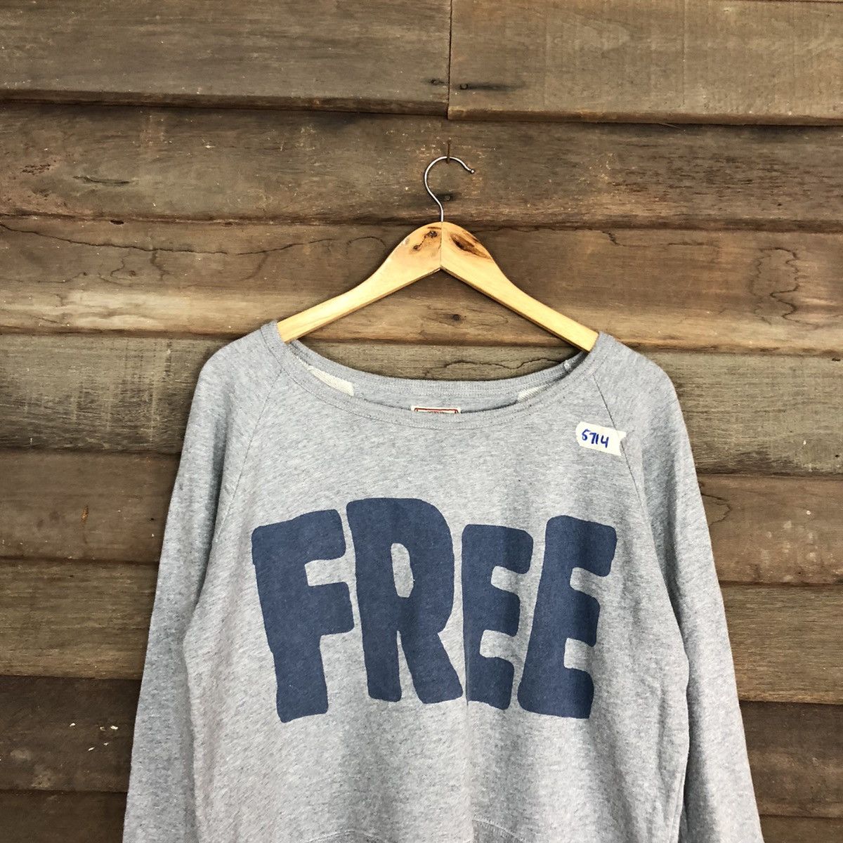 Japanese Brand Heart Market FREE Grey Sweatshirt crop top #5714 Size M / US 6-8 / IT 42-44 - 9 Thumbnail