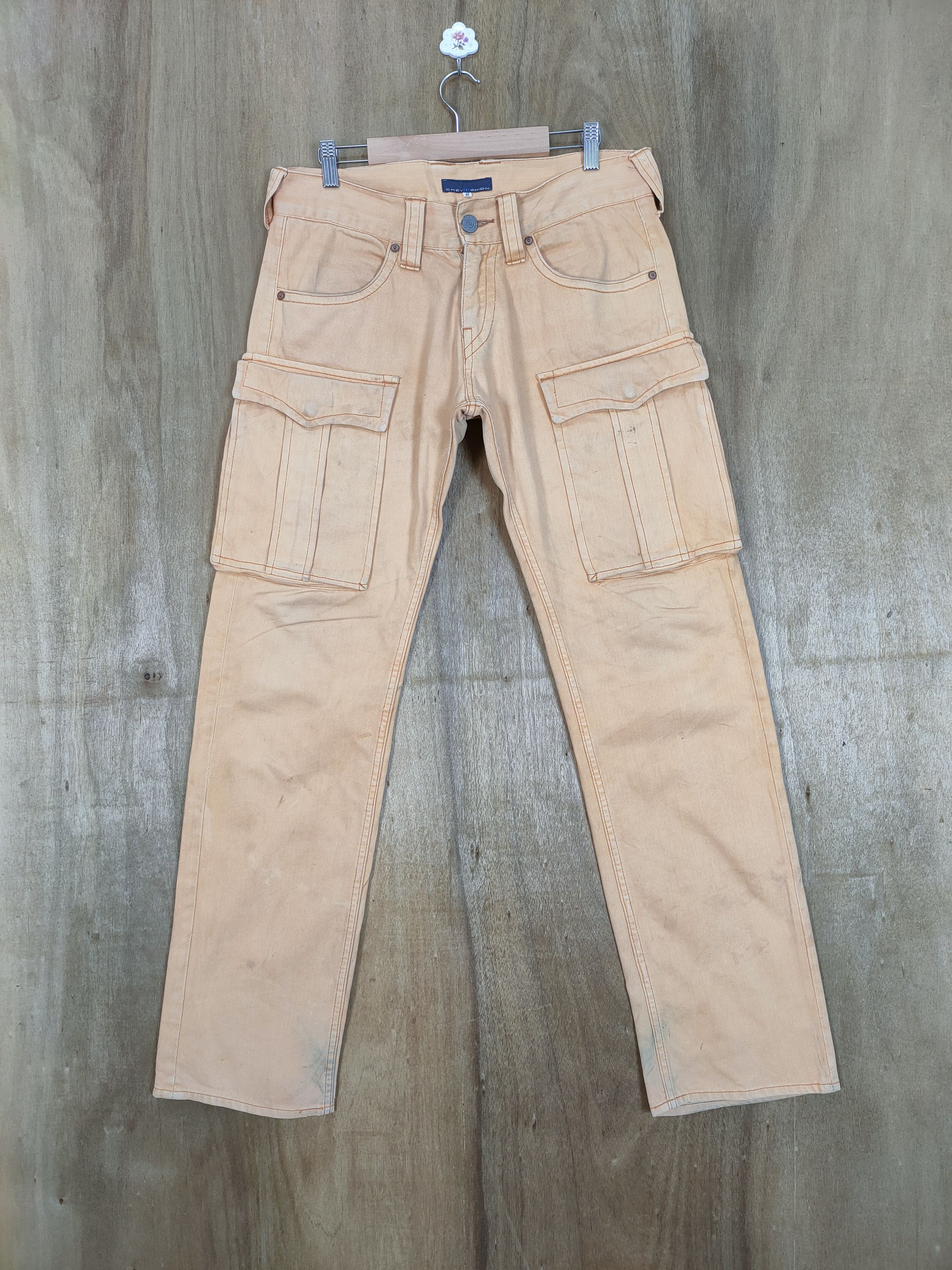 Chevignon VINTAGE CHEVIGNON FADED CARGO PANTS Size US 33 - 1 Thumbnail