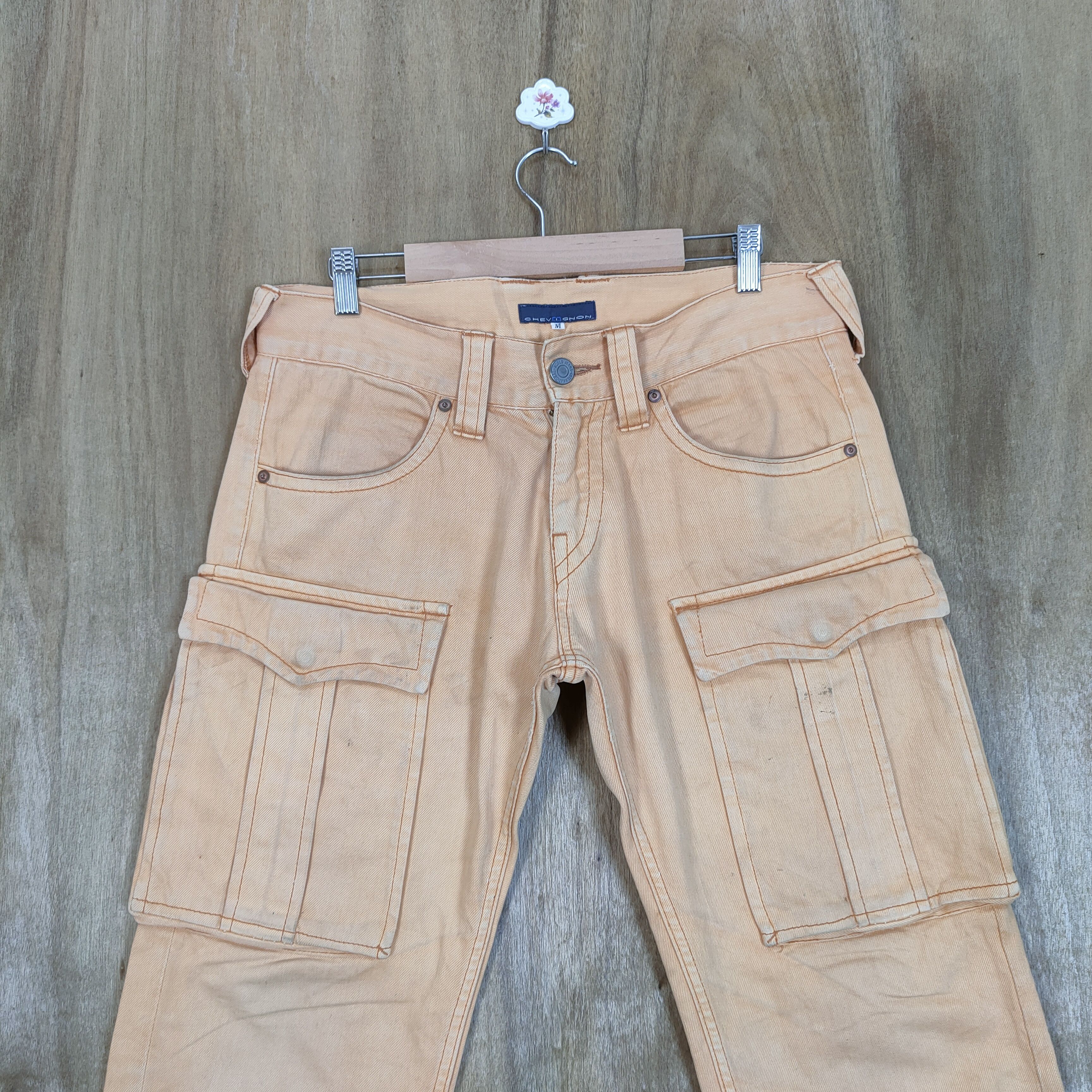Chevignon VINTAGE CHEVIGNON FADED CARGO PANTS Size US 33 - 2 Thumbnail