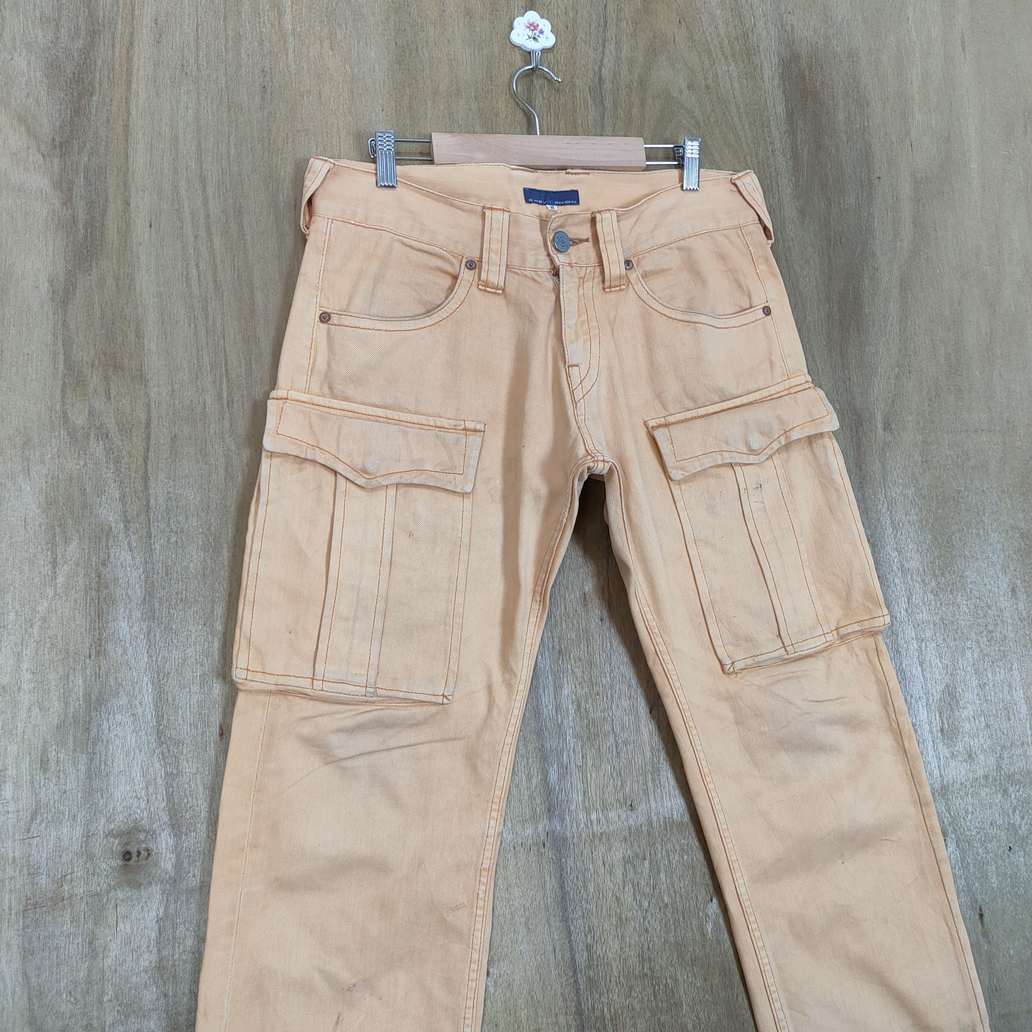 Chevignon VINTAGE CHEVIGNON FADED CARGO PANTS Size US 33 - 4 Thumbnail
