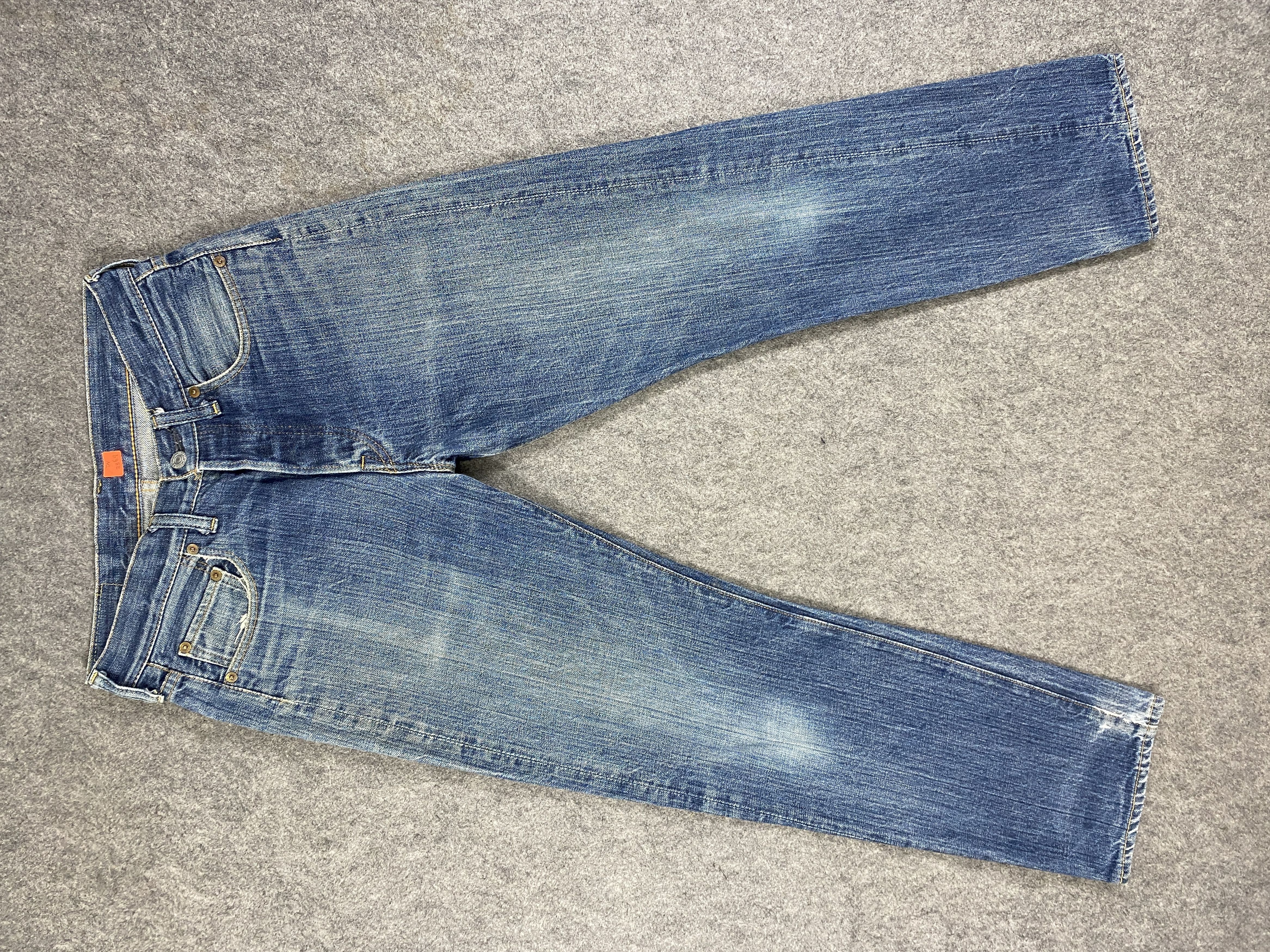 image of Hype Blue Vintage Denime Jeans 29X28.5 Denim Jn2369, Men's