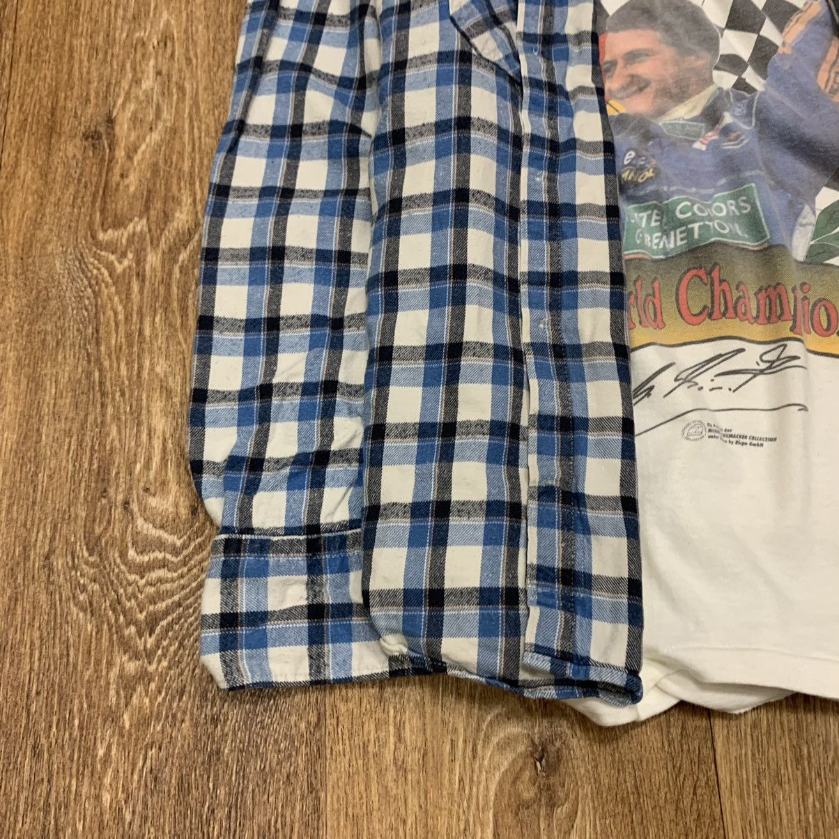 Vintage Vintage 90s Blue Checkered Shirt Grunge Streetwear Boxy M Size US M / EU 48-50 / 2 - 3 Thumbnail