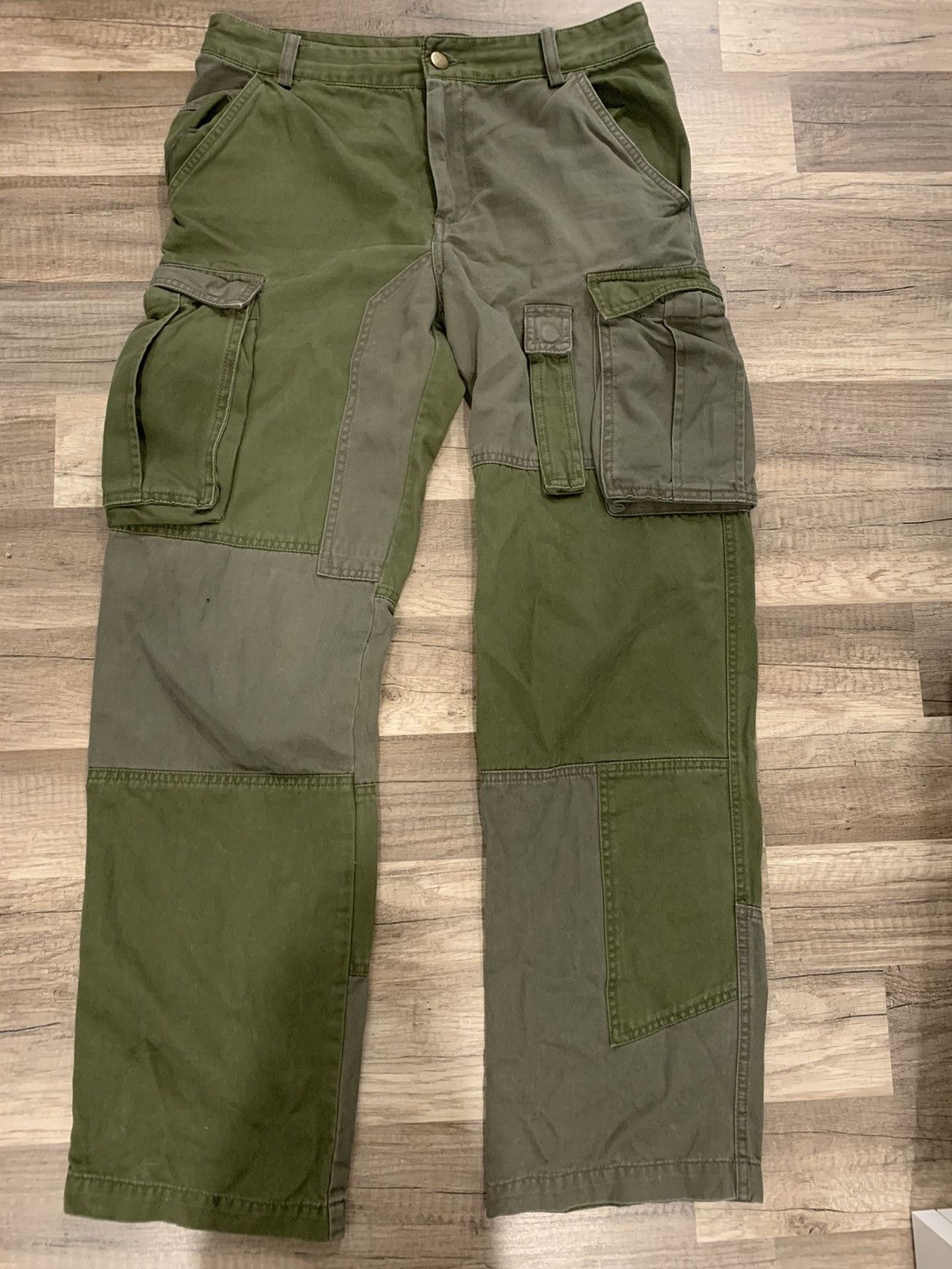 Japanese Brand Crazy Patchwork Cargos Size US 29 - 1 Thumbnail